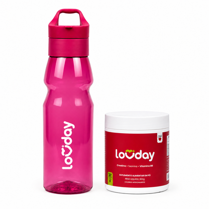 Creatina Lovday Mais Garrafa Lovday 750ml